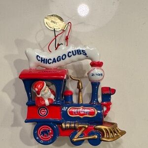 Chicago Cubs Decorative Train Ornament
